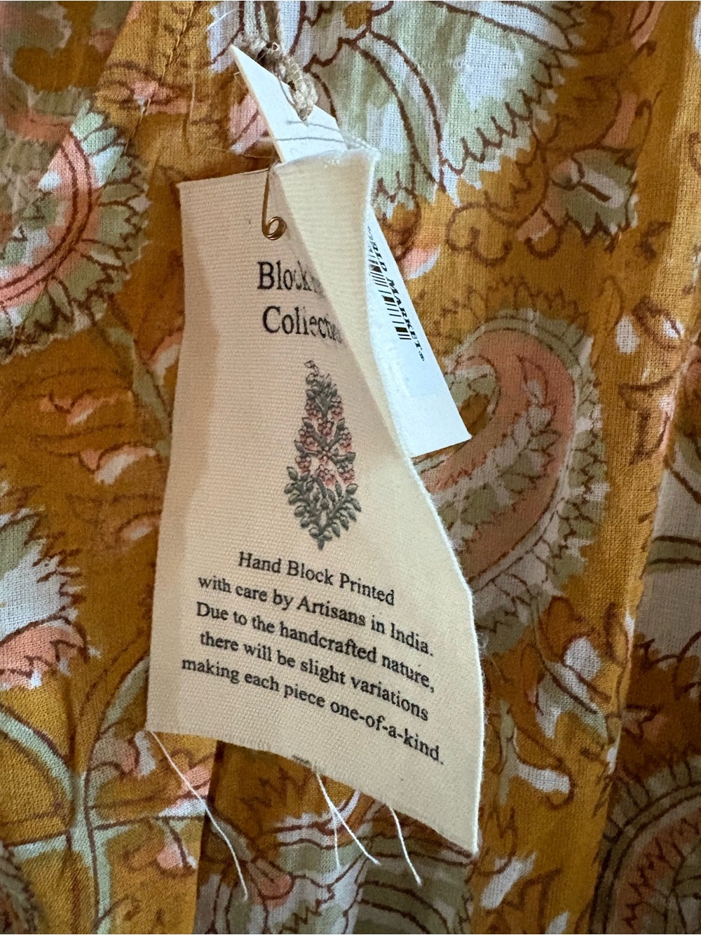 NWT world market Casual Floral V-Neck Jumpsuit in Mustard - Picture 3 of 9